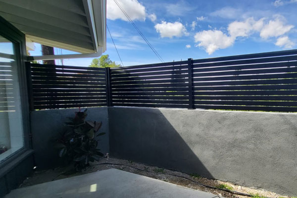 aluminum semi privacy fencing